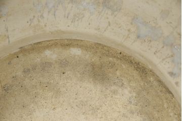和製アンティーク　激レア　超希少　特大　変わり型　明治大正期　迫力ある雲龍図が目を惹く瀬戸火鉢(鉢カバー、傘立て)(R-063962)