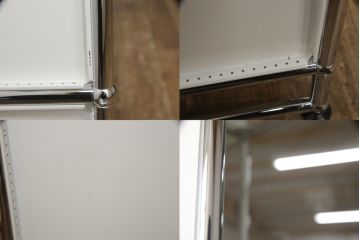中古　USMハラー(USM Haller)　美しくシンプルなデザインが目を引く鉄製収納棚(定価約73万円)(戸棚、キャビネット、飾り棚)(R-063963)