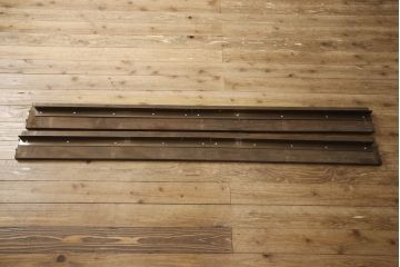 和製ビンテージ　軽井沢彫り　大輪の牡丹の彫刻に目を奪われるベッドフレーム(シングル、すのこ付き、ヴィンテージ)(R-063968)