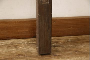 和製ビンテージ　軽井沢彫り　大輪の牡丹の彫刻に目を奪われるベッドフレーム(シングル、すのこ付き、ヴィンテージ)(R-063968)
