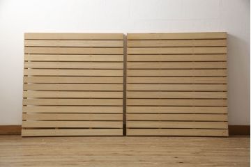 和製ビンテージ　軽井沢彫り　大輪の牡丹の彫刻に目を奪われるベッドフレーム(シングル、すのこ付き、ヴィンテージ)(R-063969)