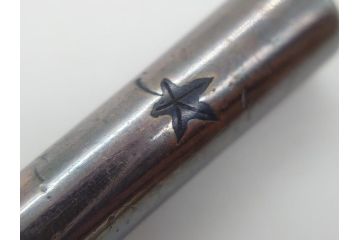 時代物　銀製　金象嵌?　龍キセル入れ　犬の親子木製根付　煙管&腰差し煙草入れ(提げ物、タバコ、たばこ入れ)(R-063978)