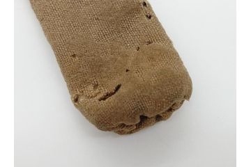 時代物　銀製　金象嵌?　龍キセル入れ　犬の親子木製根付　煙管&腰差し煙草入れ(提げ物、タバコ、たばこ入れ)(R-063978)