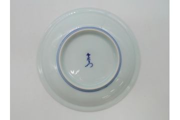 今泉今右衛門　錦露草　約17cm　5.6寸　鮮やかな色合いが食卓のアクセントになる銘々皿5枚セット(共箱付き、五寸六分、中皿、和皿、和食器、色鍋島、色絵)(R-063979)