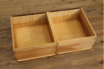 中古　美品　松本民芸家具　シックな大人の空間を演出する羽根付ベンチ(長椅子、二人掛けベンチ、板座)(R-063983)