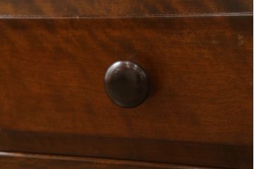 中古　美品　松本民芸家具　シックな大人の空間を演出する羽根付ベンチ(長椅子、二人掛けベンチ、板座)(R-063983)