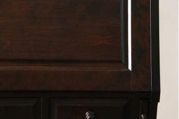 中古　北海道民芸家具　シックな片袖ライティングビューロー(ワークデスク、簿記机、机、在宅ワーク、在宅用)(定価約28万8千円)(R-063989)