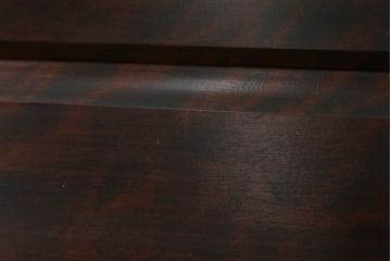 中古　北海道民芸家具　シックな片袖ライティングビューロー(ワークデスク、簿記机、机、在宅ワーク、在宅用)(定価約28万8千円)(R-063989)