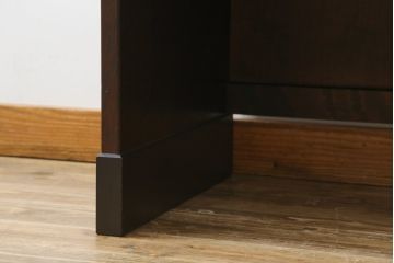 中古　北海道民芸家具　シックな片袖ライティングビューロー(ワークデスク、簿記机、机、在宅ワーク、在宅用)(定価約28万8千円)(R-063989)