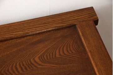 中古　ニレ材　上質な和の空間を演出する水屋箪笥サイドボード(サイドキャビネット、収納棚、戸棚、引き出し)(R-063993)