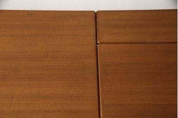和製ビンテージ　美品　特注高級品　チーク材　上質な造り込みが魅力!傾斜台付きの両面引き出しワークデスク(テーブル、傾斜デスク、デスク、作業台、在宅用、在宅ワーク)(R-063999)