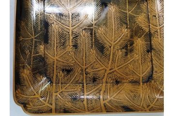江戸〜明治　豪華! 大名物　金蒔絵　高盛蒔絵　黒漆塗り　梨地　銀松の実　上品な雰囲気と煌びやかなデザインが素敵な花見重(水筒、皿、器、野弁当箱、四段重箱)(R-064003)
