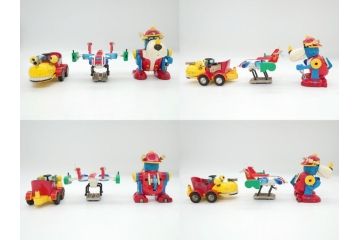 ポピー　ロボコン　ロボカー　ヘリキャプター　忍者　ヤッターマン　トッポジージョ　ロボットはっちゃん　マジンガーZ　超合金などの大量セット(ディスプレイ、おもちゃ、ロボット)(R-064004)