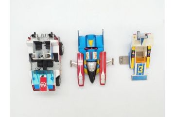 ポピー　ロボコン　ロボカー　ヘリキャプター　忍者　ヤッターマン　トッポジージョ　ロボットはっちゃん　マジンガーZ　超合金などの大量セット(ディスプレイ、おもちゃ、ロボット)(R-064004)