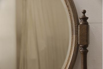 中古　美品　横浜クラシック家具　ノックオンウッド(knockonwood)　Hand Made　上品なデザインが魅力のドレッサー(鏡台、化粧台、ミラー)(R-064018)