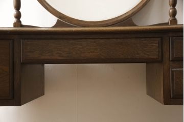 中古　美品　横浜クラシック家具　ノックオンウッド(knockonwood)　Hand Made　上品なデザインが魅力のドレッサー(鏡台、化粧台、ミラー)(R-064018)