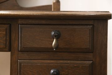 中古　美品　横浜クラシック家具　ノックオンウッド(knockonwood)　Hand Made　上品なデザインが魅力のドレッサー(鏡台、化粧台、ミラー)(R-064018)