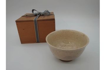 小森忍　北斗窯　蝦夷　熊川　茶碗(共箱付き、和食器、茶道具、茶器)(R-064024)
