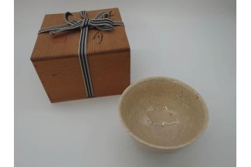 小森忍　北斗窯　蝦夷　熊川　茶碗(共箱付き、和食器、茶道具、茶器)(R-064024)