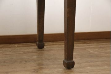 イギリスアンティーク　オーク材　シンプルなアールデコスタイルのダイニングテーブル(4人掛け、4P、6人掛け、6P、食卓)(R-064028)