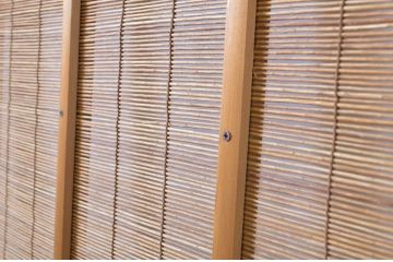 アンティーク建具　情緒あふれる空間づくりにおすすめの夏戸4枚セット(簾戸、御簾戸、簀戸、葭戸、夏障子、すど、引き戸)(R-064041)