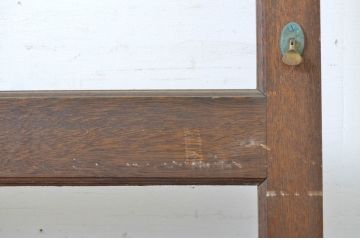 アンティーク建具　シンプルなデザインでお部屋に取り入れやすいガラス戸1枚(引き戸)(R-064042)
