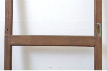 アンティーク建具　シンプルなデザインでお部屋に取り入れやすいガラス戸1枚(引き戸)(R-064042)