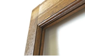 アンティーク建具　シンプルなデザインでお部屋に取り入れやすいガラス戸1枚(引き戸)(R-064042)