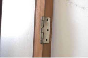アンティーク建具　上部のデザインがアクセントになるドア1枚(扉、片開き板戸、木製扉)(R-064045)