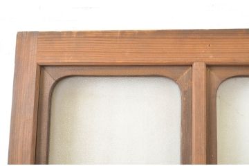 アンティーク建具　上部のデザインがアクセントになるドア1枚(扉、片開き板戸、木製扉)(R-064045)