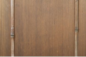 アンティーク建具　上部のデザインがアクセントになるドア1枚(扉、片開き板戸、木製扉)(R-064045)