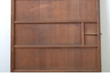 アンティーク建具　上部のデザインがアクセントになるドア1枚(扉、片開き板戸、木製扉)(R-064045)