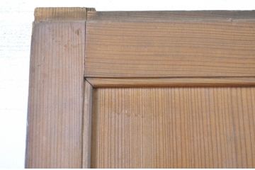 アンティーク建具　柾目の美しい板戸1枚(帯戸、引き戸)(R-064047)