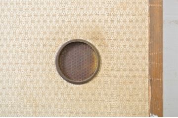 アンティーク建具　柾目の美しい板戸1枚(帯戸、引き戸)(R-064047)
