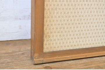 アンティーク建具　柾目の美しい板戸1枚(帯戸、引き戸)(R-064047)