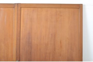 アンティーク建具　柾目の美しい板戸2枚セット(帯戸、引き戸)(R-064049)