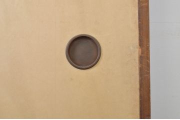 アンティーク建具　柾目の美しい板戸2枚セット(帯戸、引き戸)(R-064049)