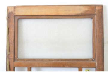 アンティーク建具　シンプルなデザインで取り入れやすい背の高いガラス戸1枚(引き戸)(R-064050)