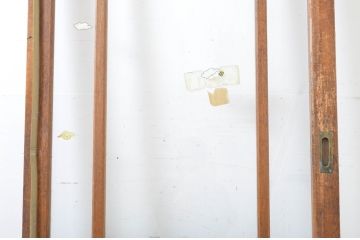 アンティーク建具　シンプルなデザインで取り入れやすい背の高いガラス戸1枚(引き戸)(R-064050)