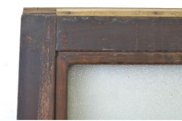 アンティーク建具　シンプルなデザインで取り入れやすい背の高いガラス戸1枚(引き戸)(R-064050)