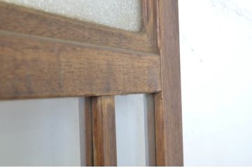 アンティーク建具　シンプルなデザインで取り入れやすい背の高いガラス戸1枚(引き戸)(R-064050)