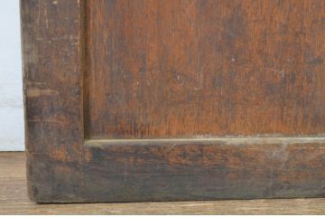 アンティーク建具　シンプルなデザインで取り入れやすい背の高いガラス戸1枚(引き戸)(R-064050)