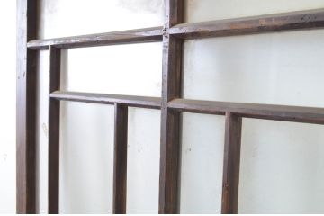 アンティーク建具　大正ロマン溢れる背の高い扉1枚(ドア、片開き戸、ガラス扉)(R-064051)