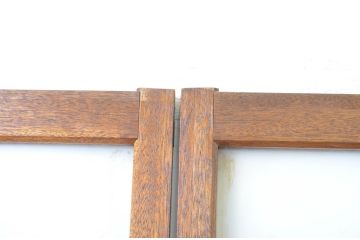 アンティーク建具　大正ロマンの雰囲気を醸し出すガラス戸4枚セット(引き戸)(R-064053)