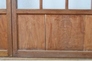 アンティーク建具　大正ロマンの雰囲気を醸し出すガラス戸4枚セット(引き戸)(R-064053)
