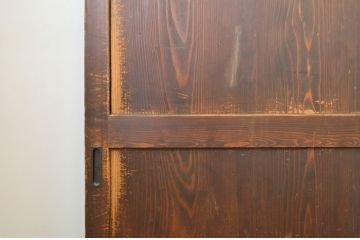 アンティーク建具　あたたかみのある木の風合いが感じられる帯戸4枚セット(板戸、引き戸)(R-064056)
