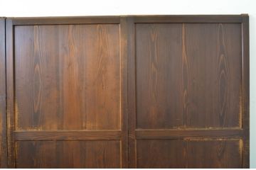 アンティーク建具　あたたかみのある木の風合いが感じられる帯戸4枚セット(板戸、引き戸)(R-064056)