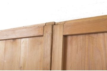 アンティーク建具　味わい深い風合いが魅力の障子帯戸4枚セット(障子戸、格子戸、板戸、引き戸)(R-064057)
