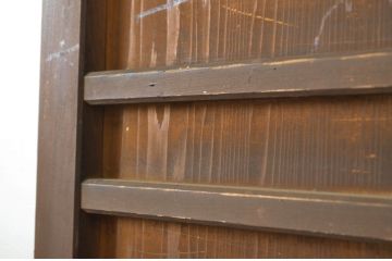 アンティーク建具　大正ロマンの懐かしさを感じさせる扉1枚(ドア、ガラスドア、片開ドア、木製ドア)(R-064058)