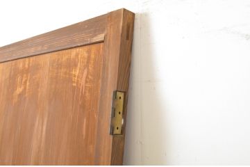 アンティーク建具　大正ロマンの懐かしさを感じさせる扉1枚(ドア、ガラスドア、片開ドア、木製ドア)(R-064058)